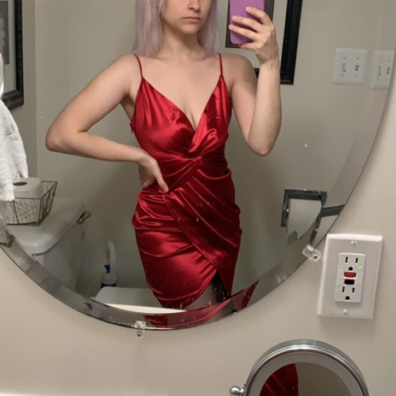 F21 red cheap dress