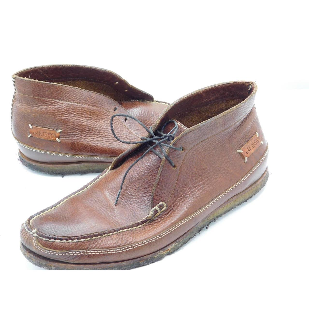 Johnston & Murphy Men Brown Leather Ankle Boots Size... Depop