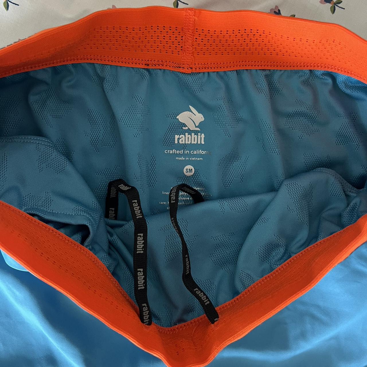 Rabbit Women's Blue Shorts Depop