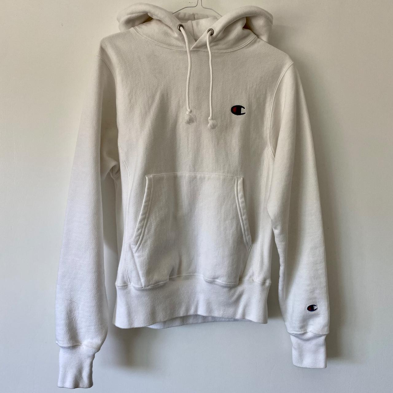 Champion Reverse Weave Hoodie with the C logo Depop