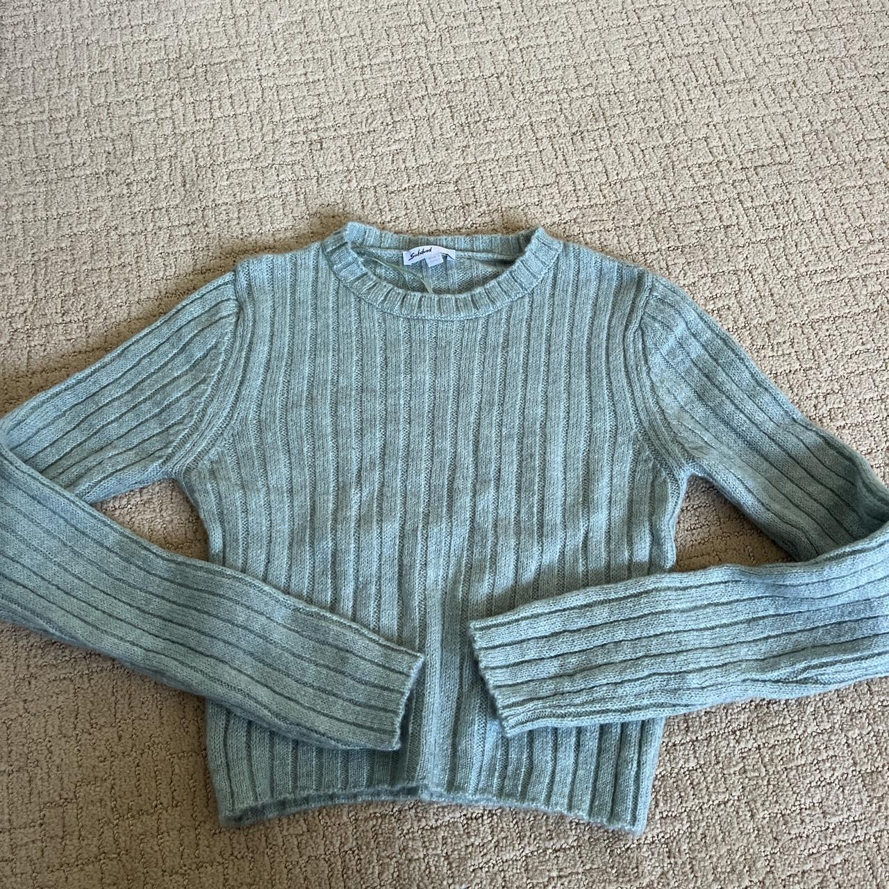 Light blue 2024 ribbed sweater