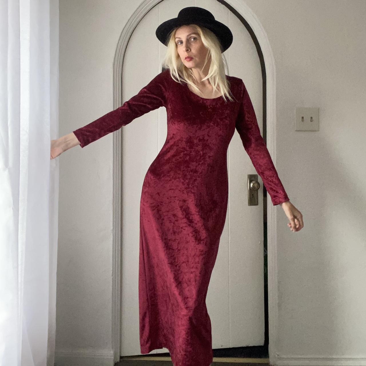 90s velvet dress best sale