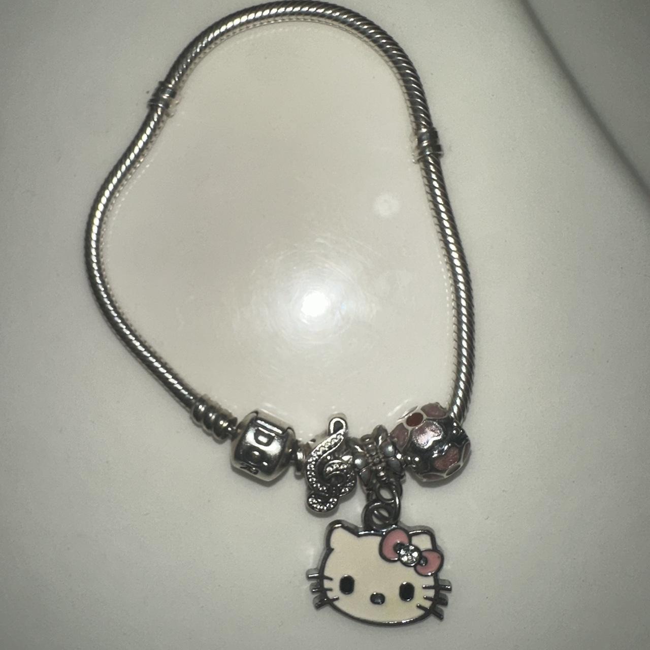 Pandora hello kitty charm bracelet. Super cute comes... Depop