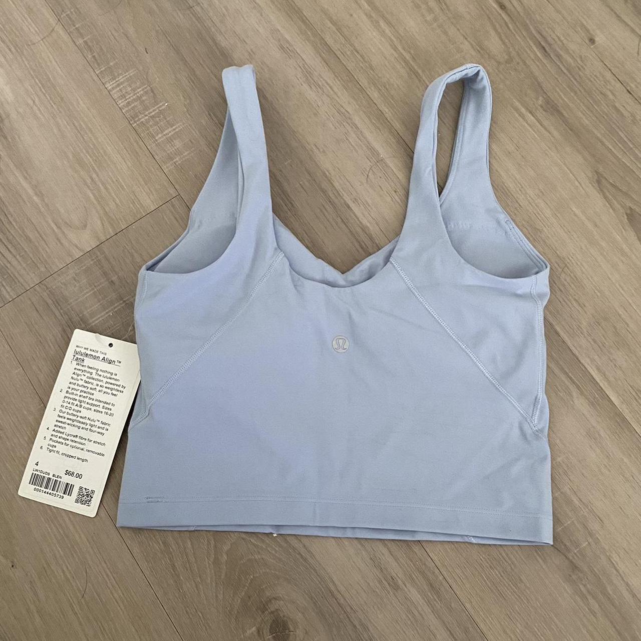 Lululemon light blue align tank •Size 4 •Never... - Depop