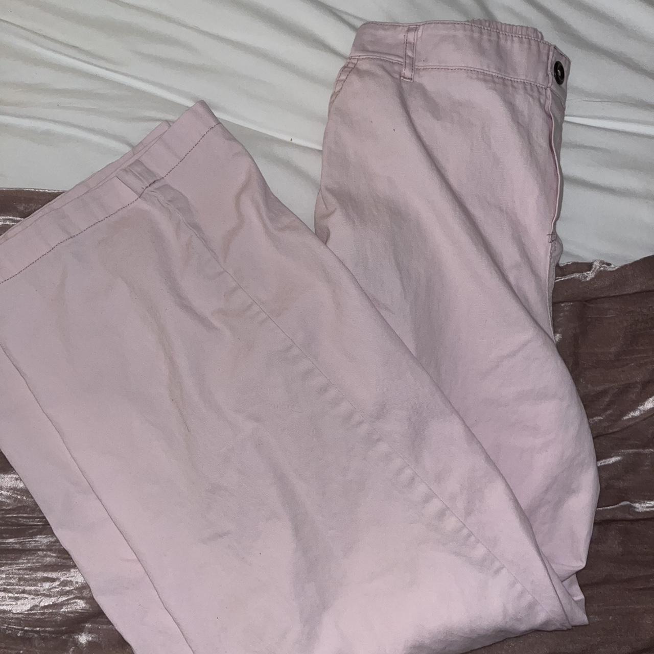 💌 pale pink straight leg pants from target size s,... Depop