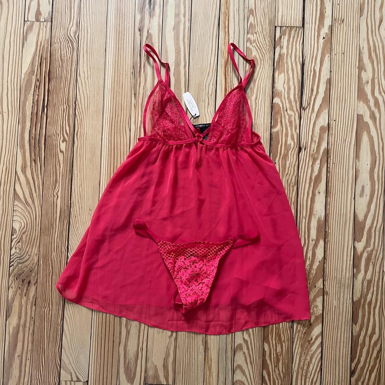 NWT VICTORIA’S SECRET PINK RED LACE PANTIES