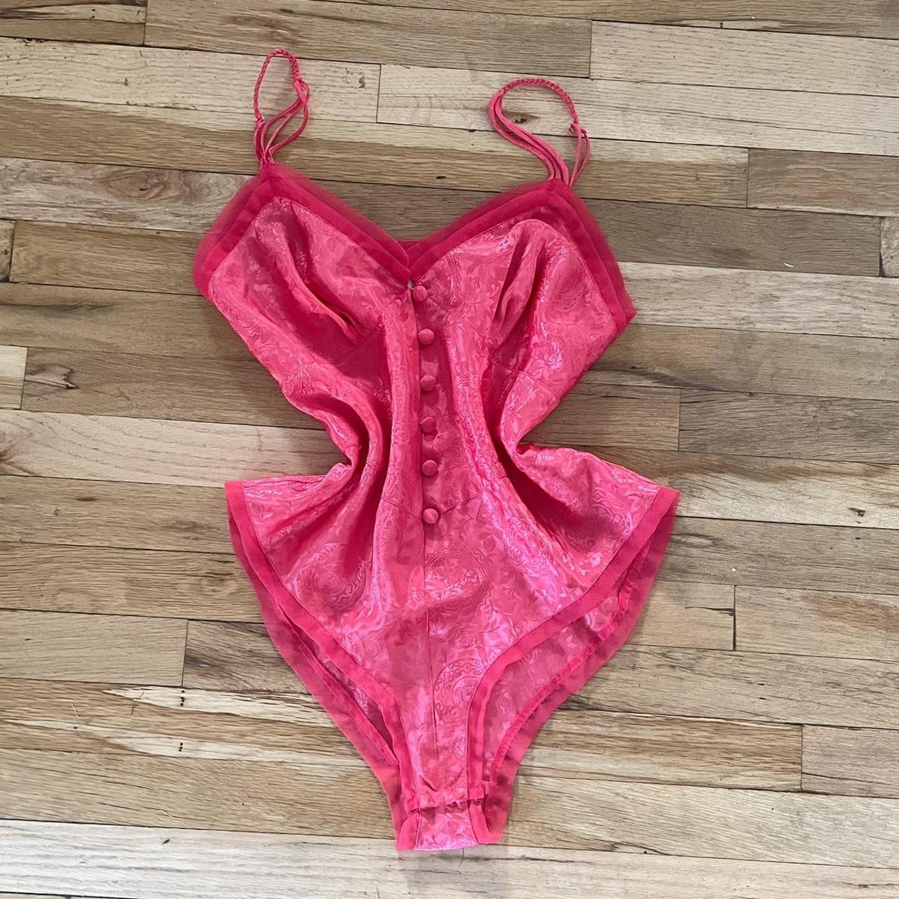 Victoria's Secret Women's Red Bodysuit | Depop