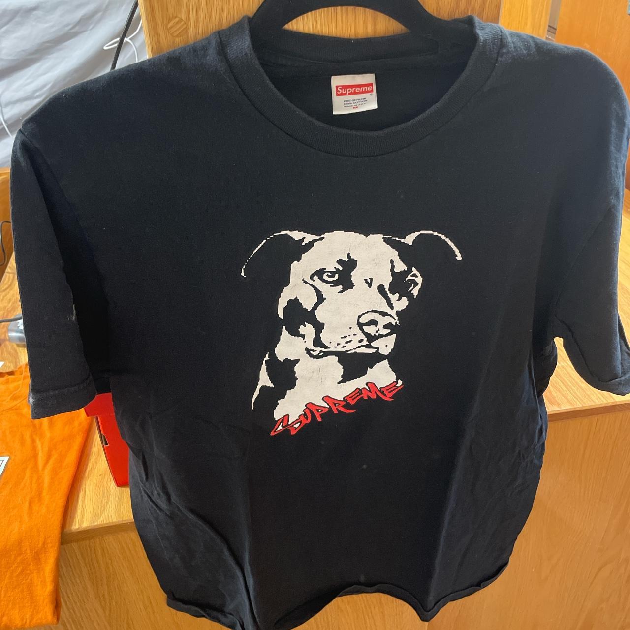 Supreme pitbull, fits M, great condition, no major...