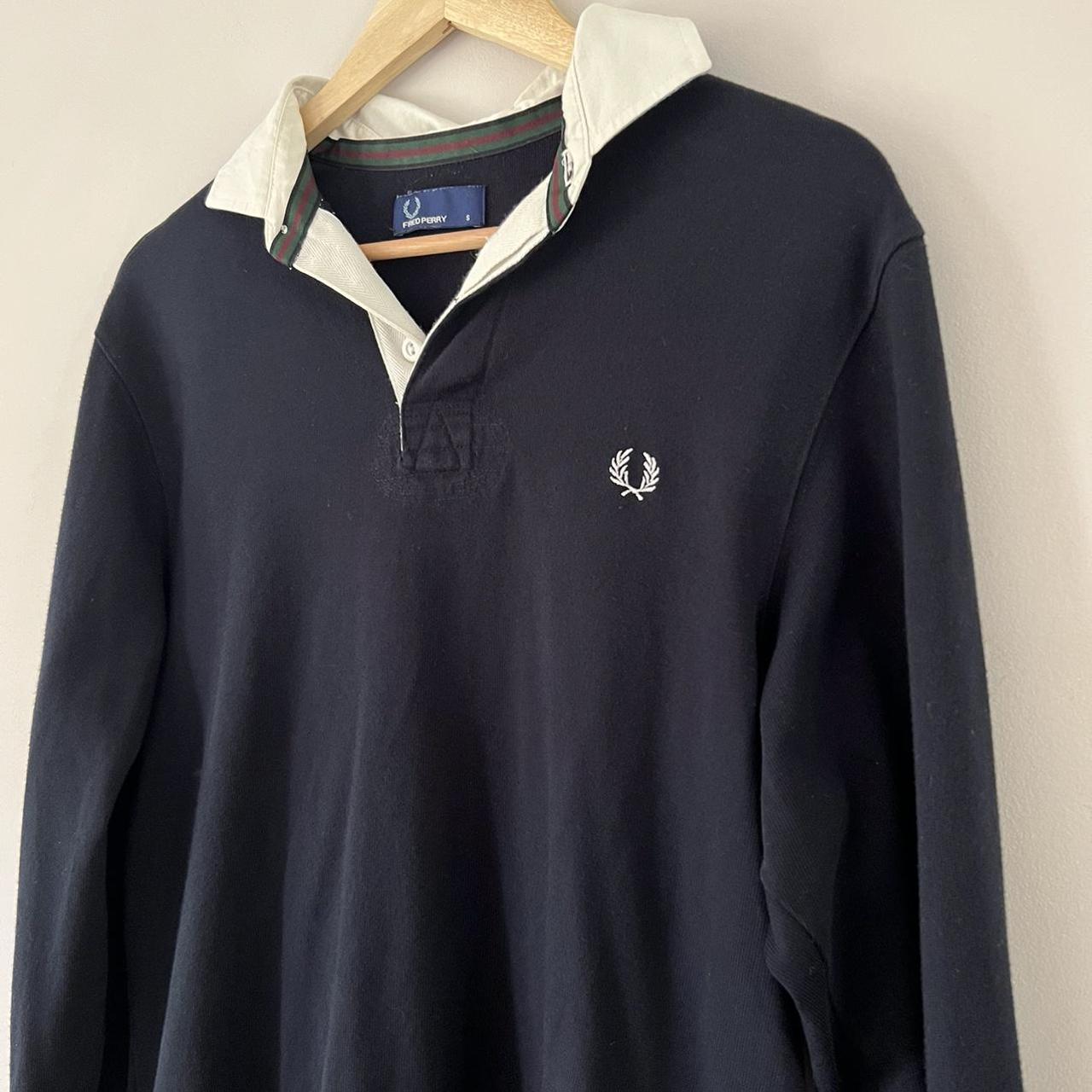 Vintage Fred Perry rugby shirt style... - Depop