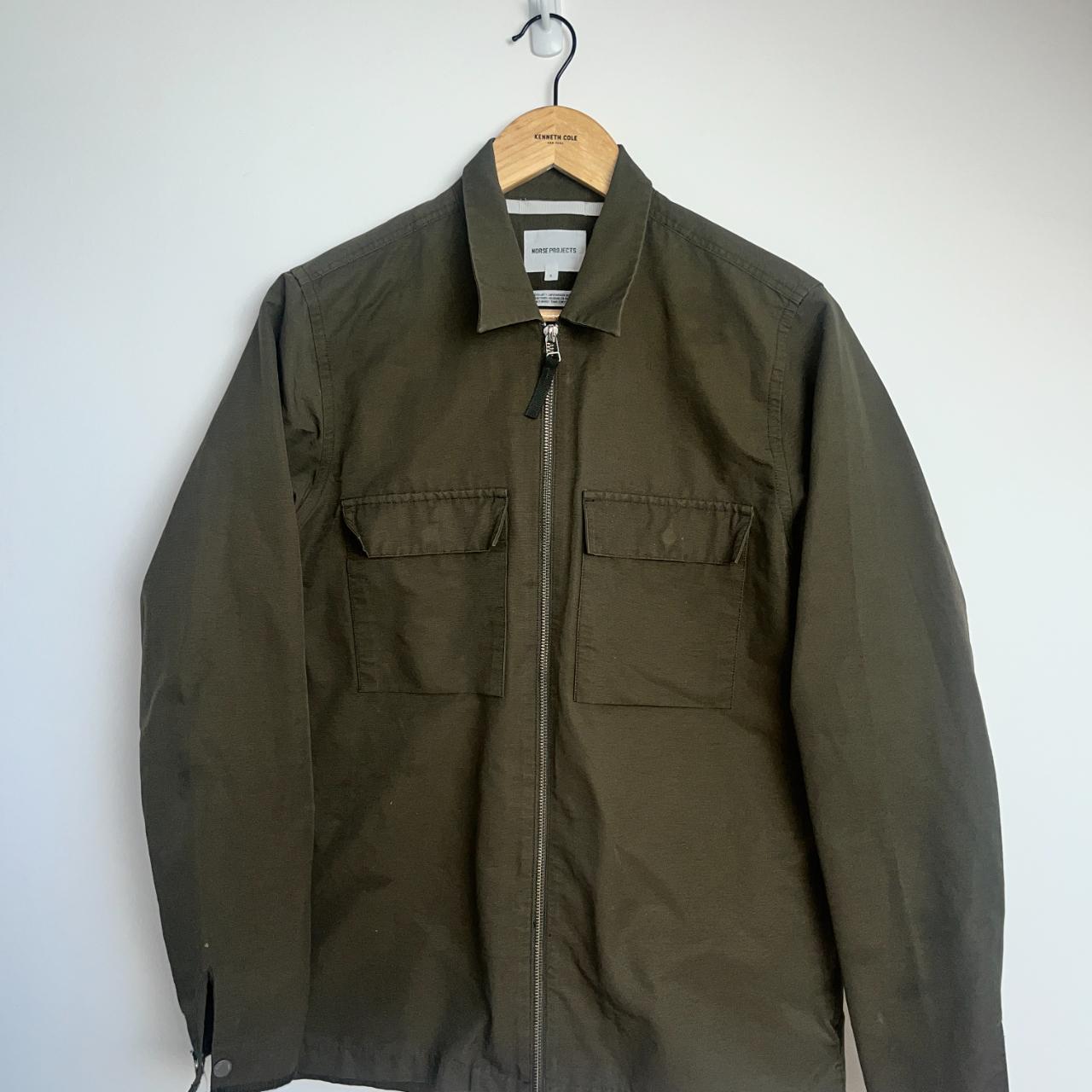 【関税込み】NORSE PROJECTS カーキ Tycho ジャケット Norse Projects Grosgrain Green Khaki Size Small | Depop