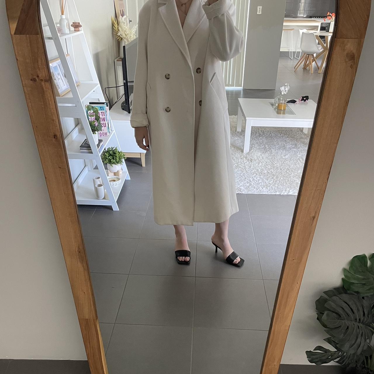 Oversized cream trench coat🤍, #cream #trench