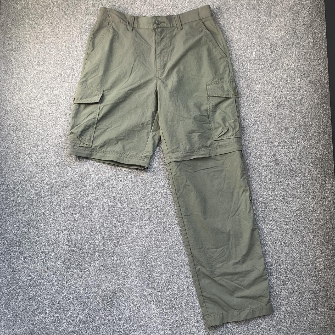 M&S Collection Men's Green and Khaki Shorts | Depop