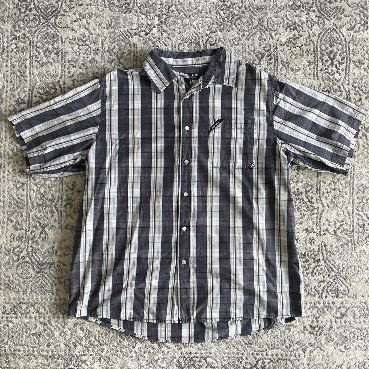 Vintage 00s Ecko Unltd Check Short Sleeve... - Depop