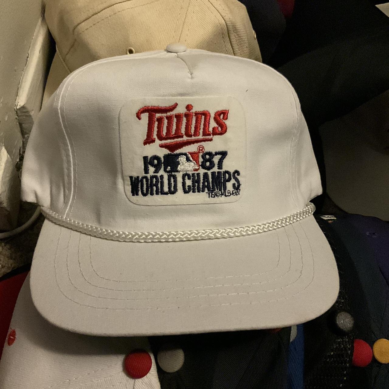 Vintage 1987 Minnesota Twins World Champs Yupoong... - Depop