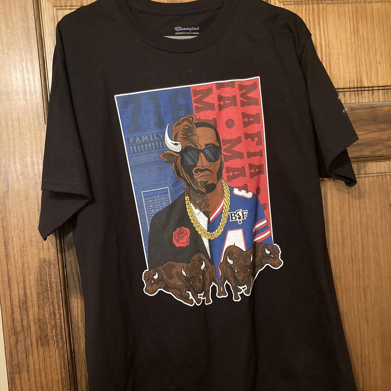 Benny The Butcher x Buffalo Bills Champion T Shirt Tee Size Large