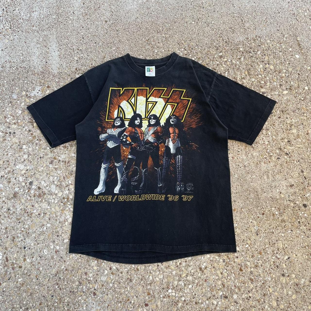 販売用 90s 96 KISS ALIVE/WORLDWIDE TOUR T-SHIRT - トップス