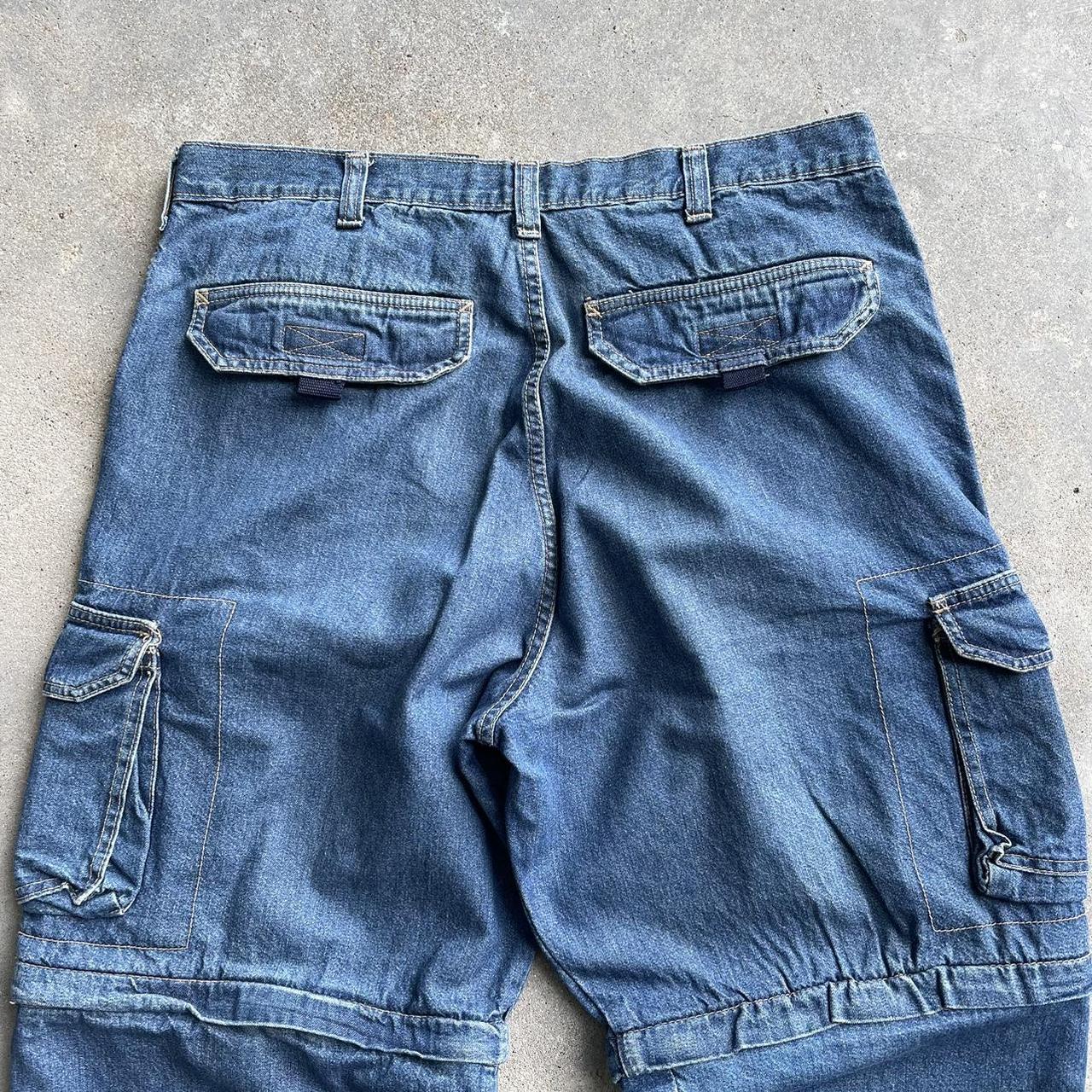 Crazy Vintage two in one Y2K baggy jeans Cyber... - Depop