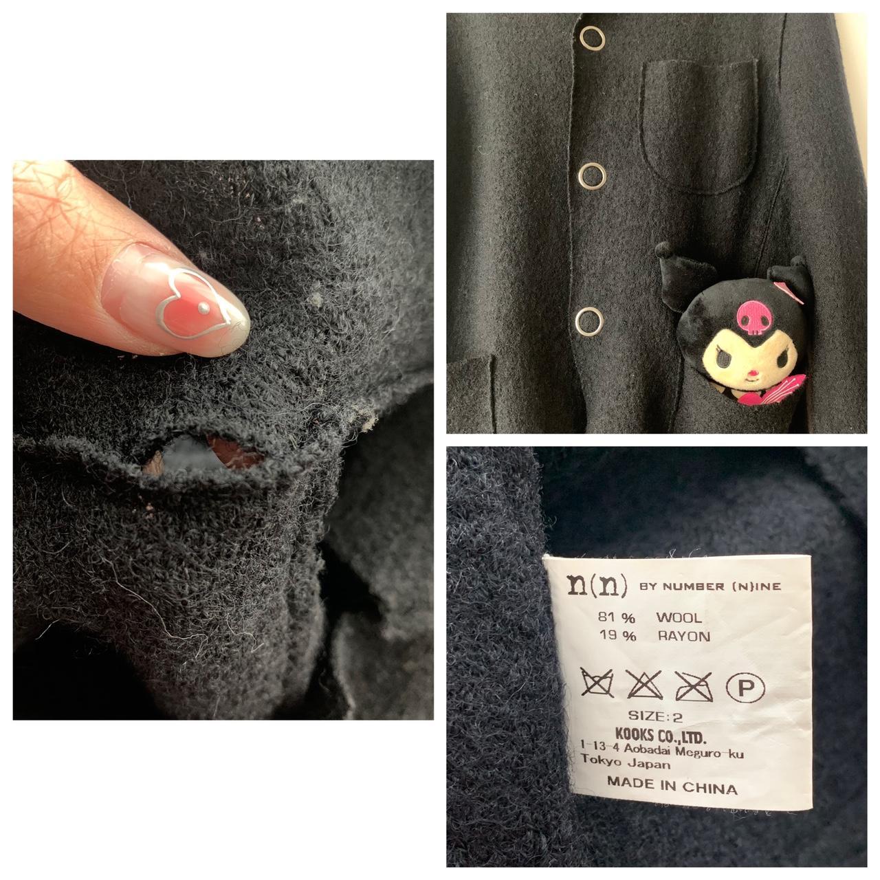 ⊹₊┈ㆍ┈ㆍ┈ㆍ୨୧ㆍ┈ㆍ┈ㆍ┈₊⊹♡꘎ 🐈‍⬛ number (n)ine black jacket... - Depop