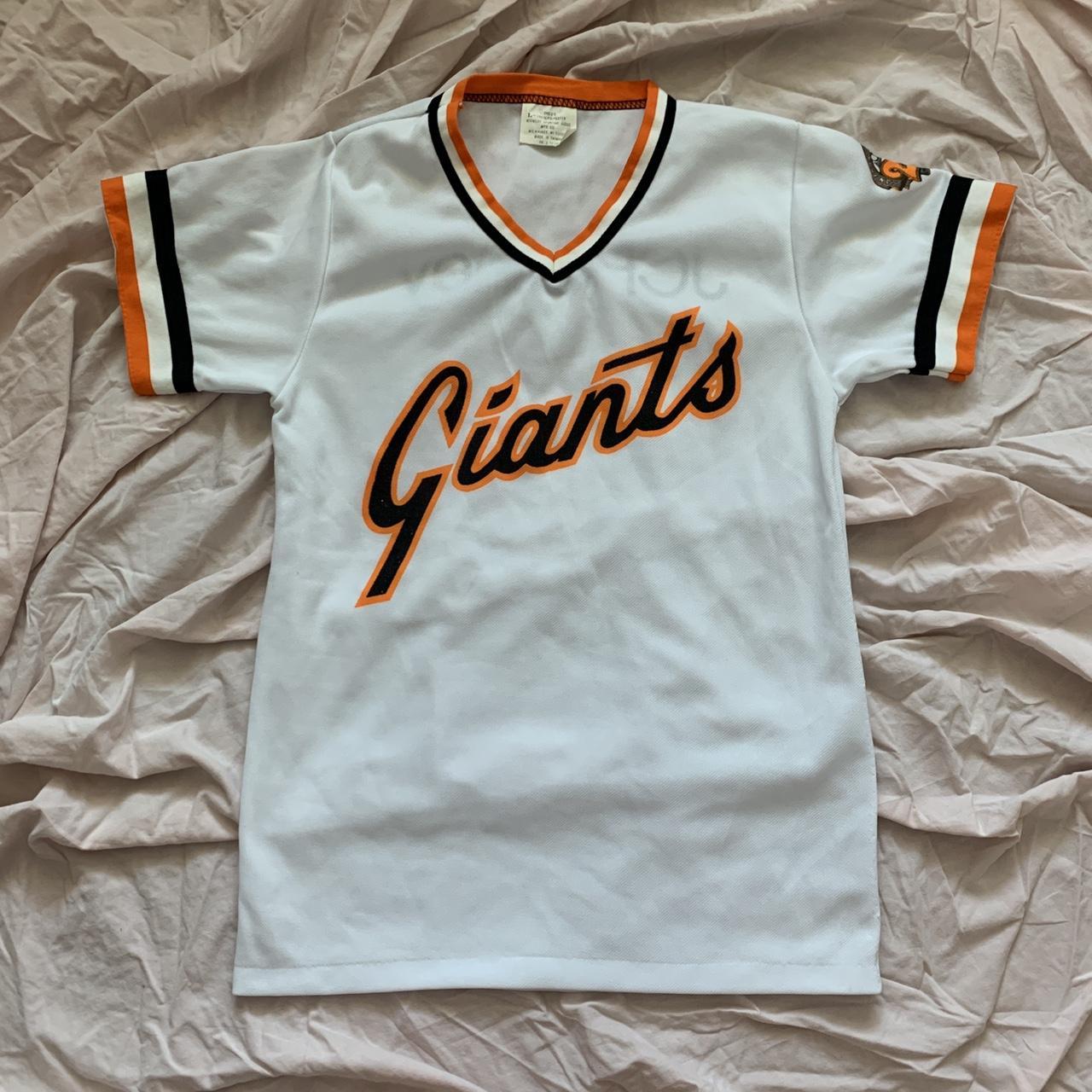 Vintage SF Giants Youth/Womans Jersey 19in pit to - Depop