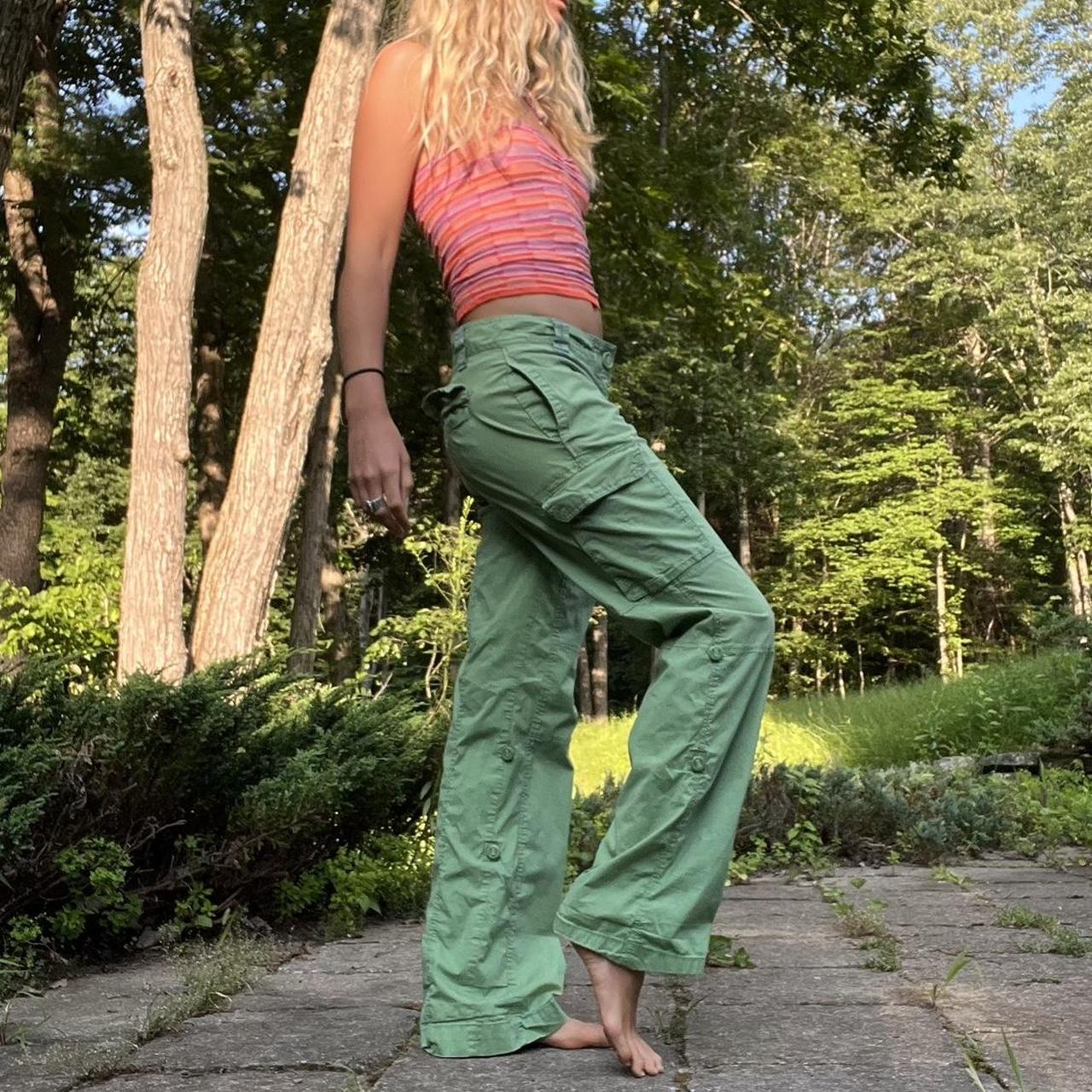 Army green velour lounge pants 💚 Very y2k! - Depop