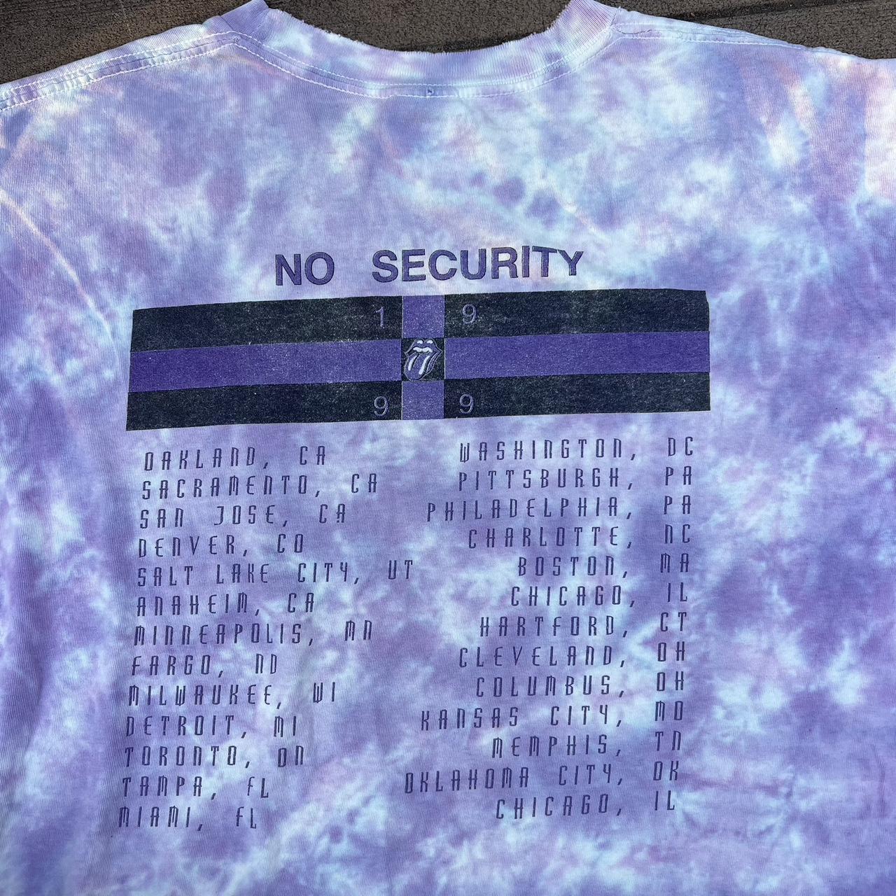 Vintage Rolling Stones 1999 Tour authentic No Security Women's Custom Tank Purple Tie Dye