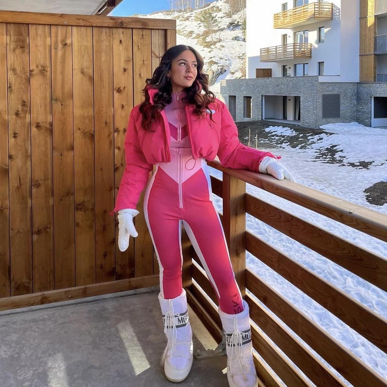 ISO DO NOT BUY PRETTY LITTLE THING SKI SUIT PINK PLT... Depop
