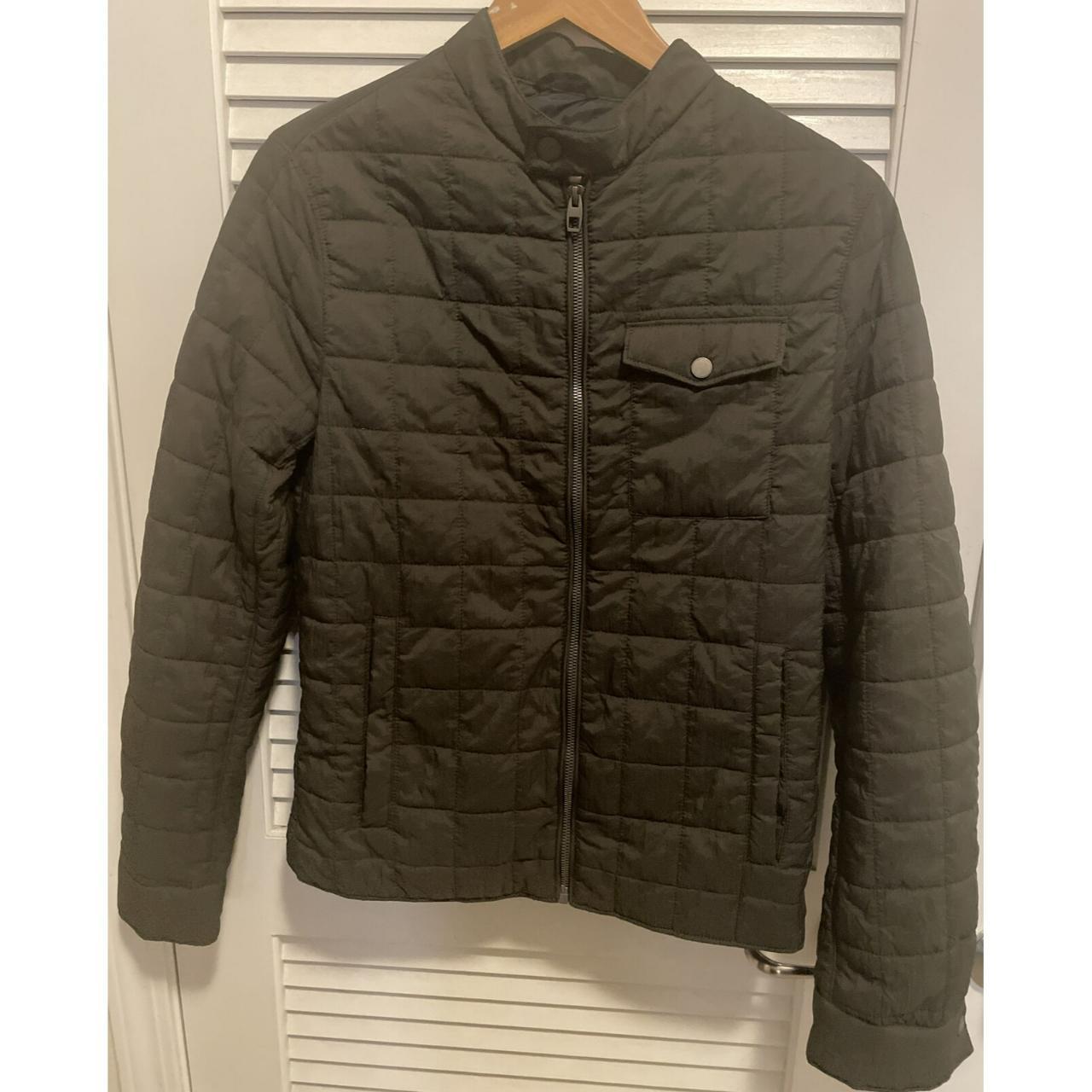 Zara Men's Green Jacket Depop