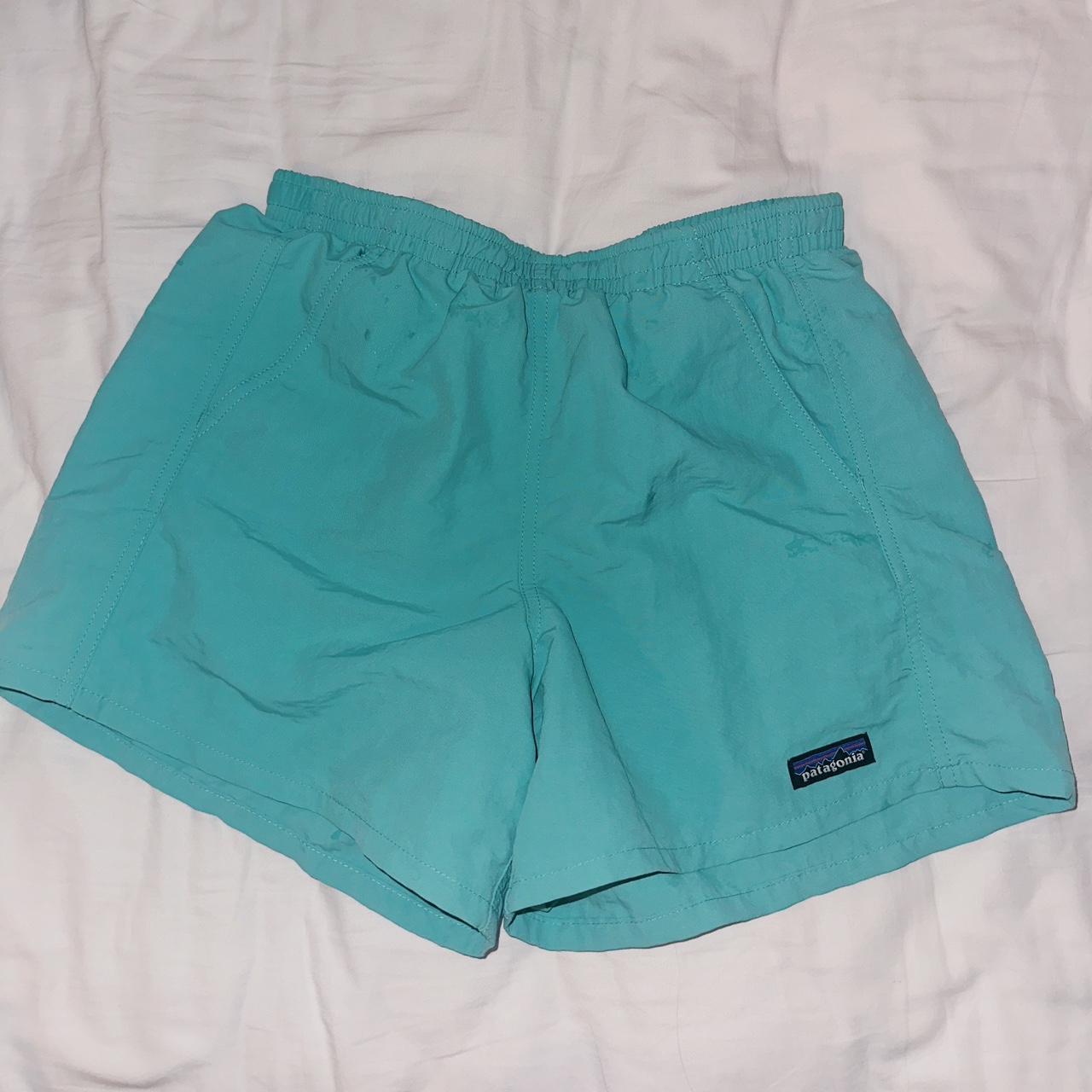 Turquoise Patagonia Baggies Shorts Cute teal... - Depop