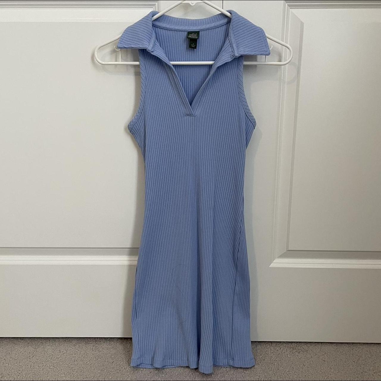 Wild Fable Women's Blue Dress | Depop