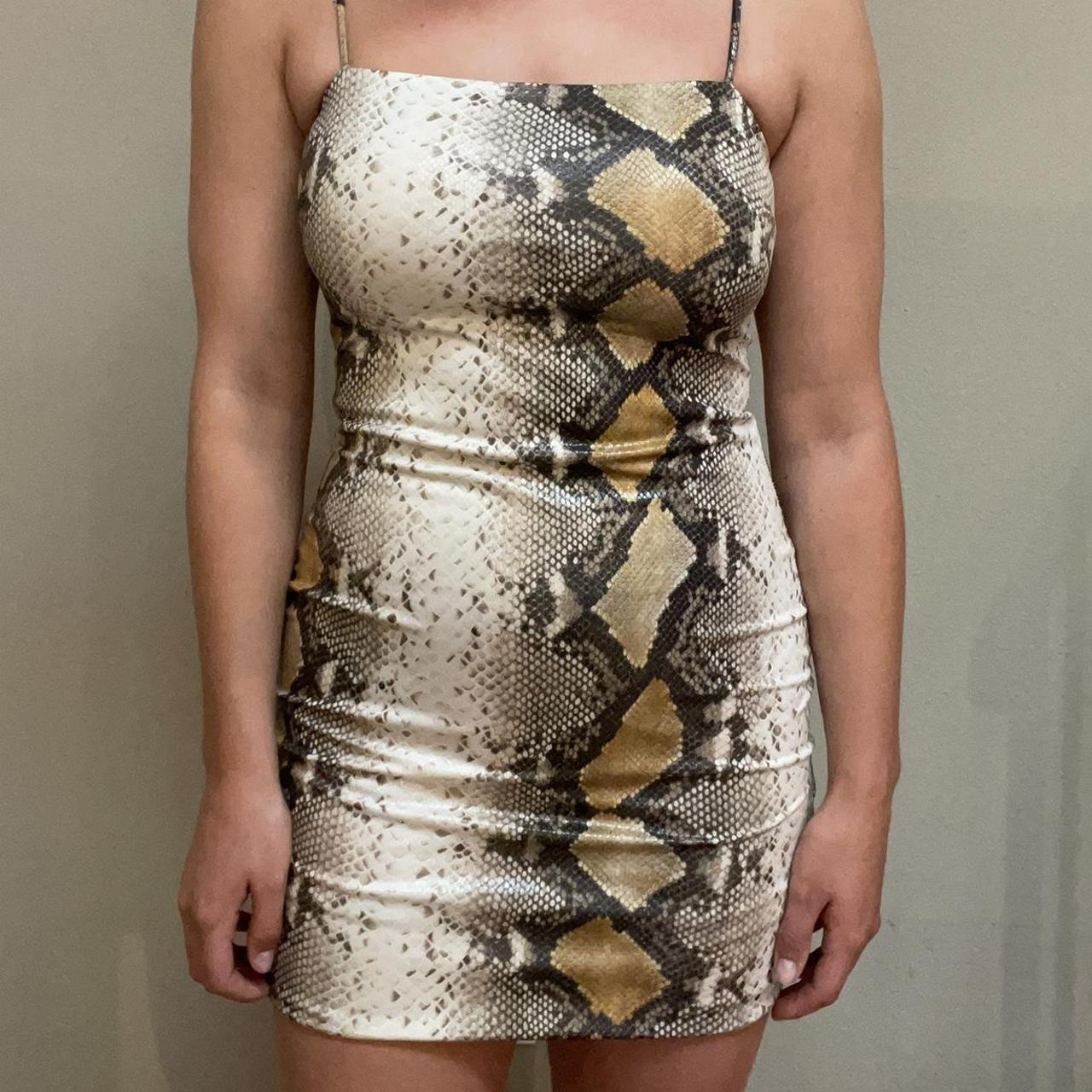 Snakeskin store tight dress