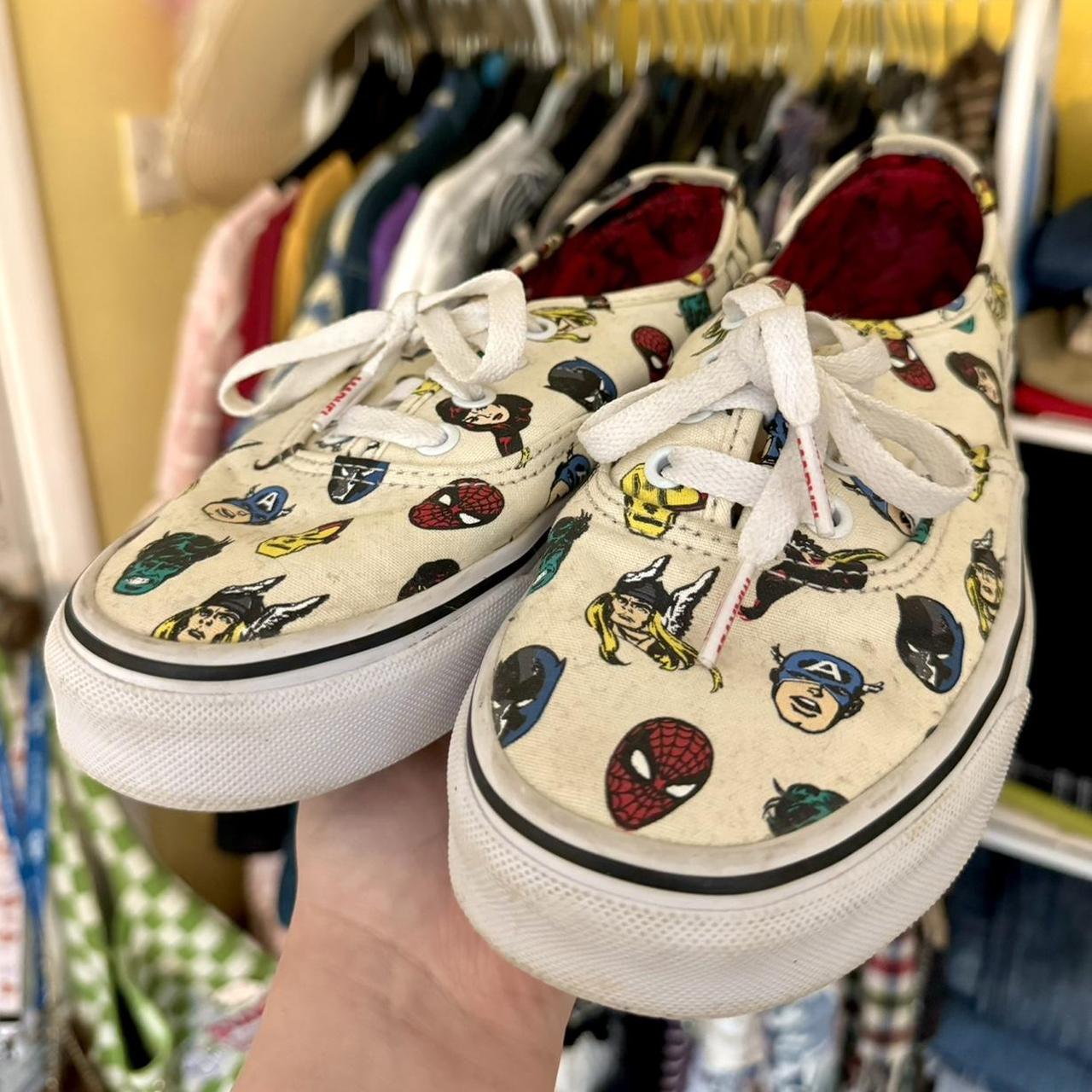 Marvel X Vans limited edition superhero heads. Depop