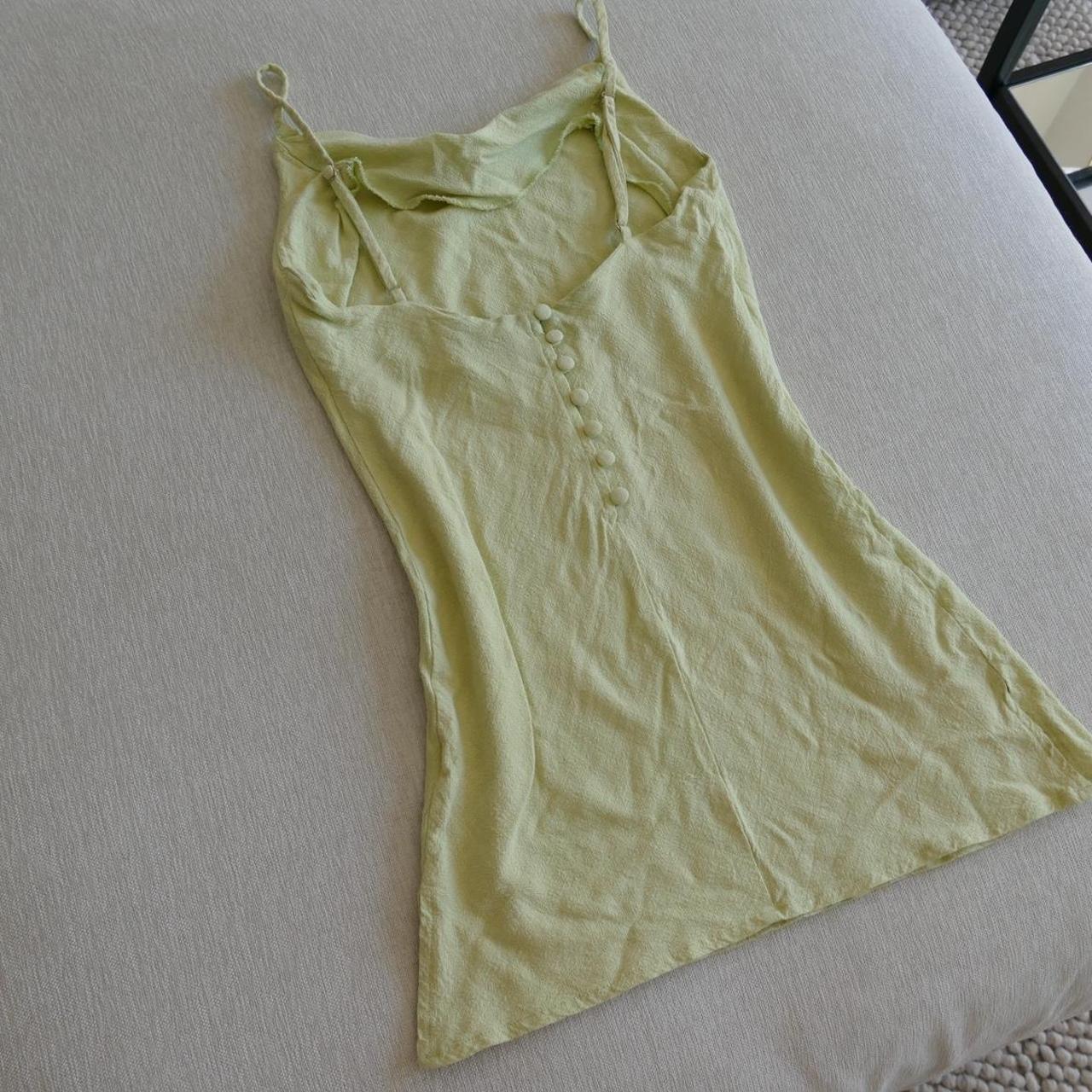 Princess Polly Cheri Mini Dress Green Light green... Depop