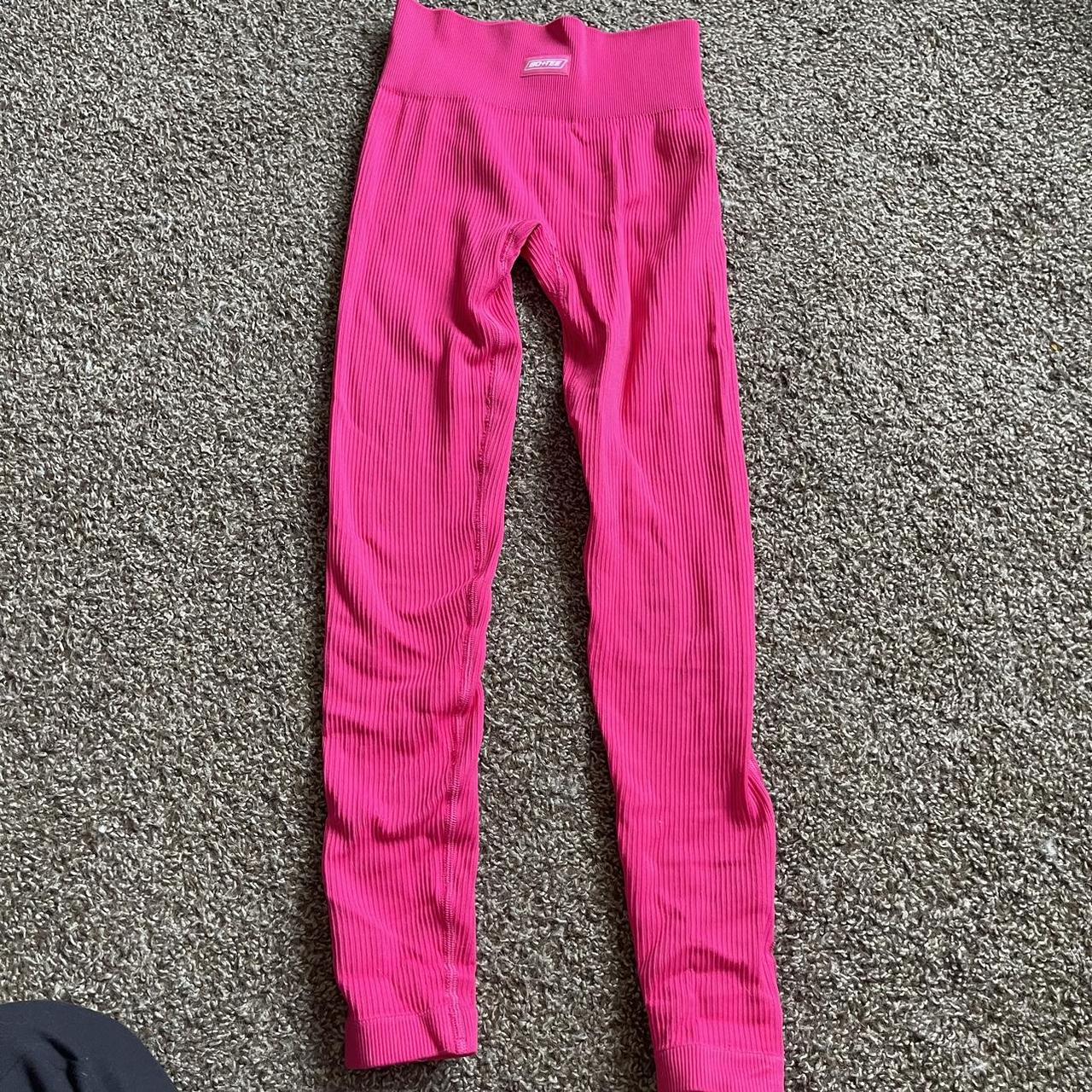 Pink leggings. Good fit. BBL effect #BBL #Pink - Depop