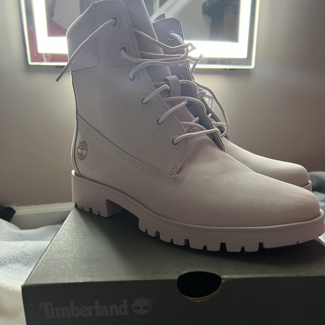 Purple timberlands womens on sale size 8