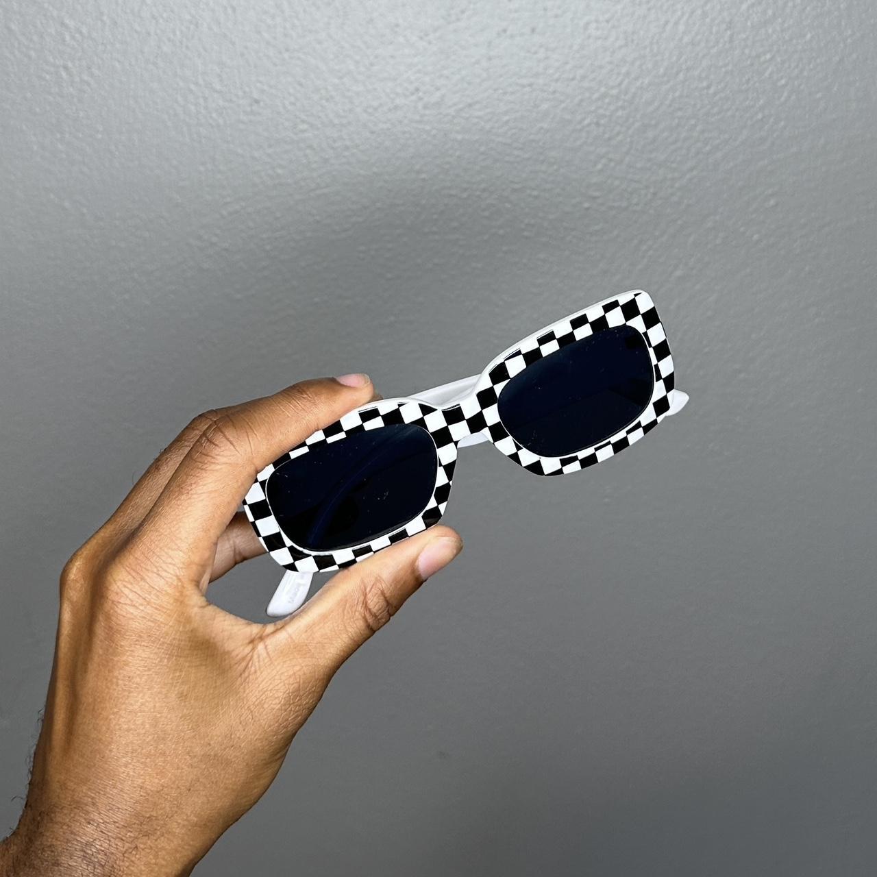 checkerboard sunglasses