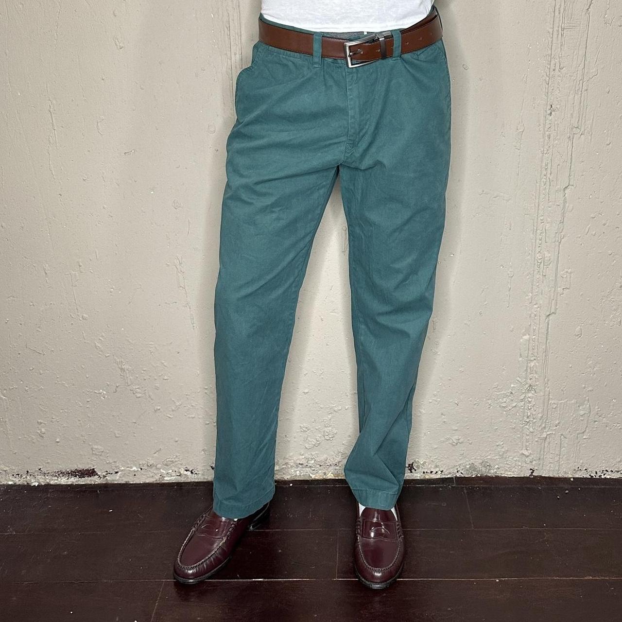 Green tommy sales hilfiger pants