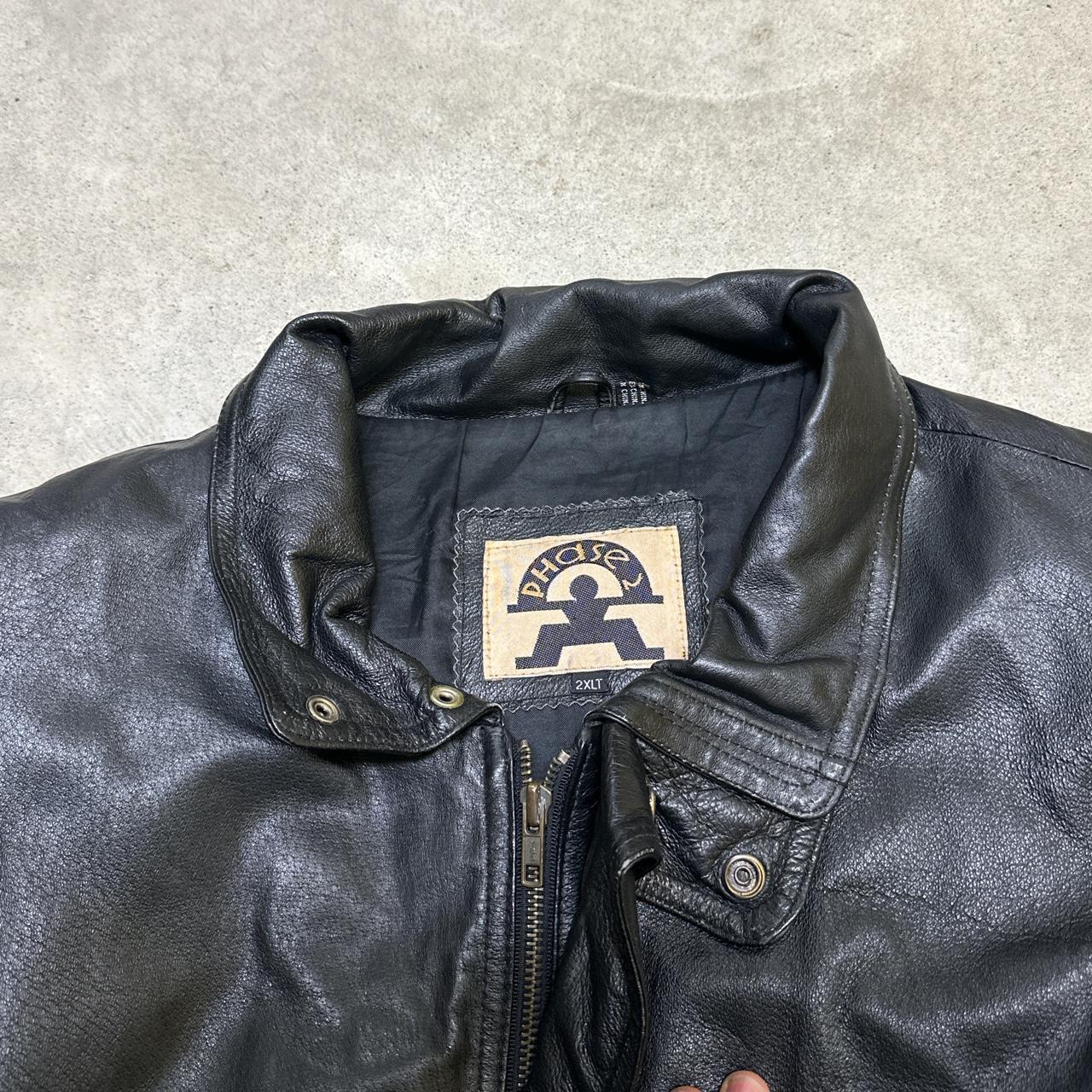 Mens 2xlt leather clearance jacket