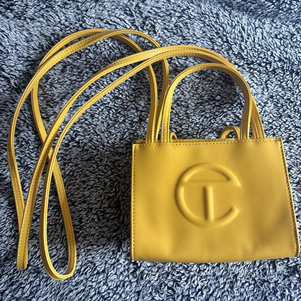 mustard yellow telfar bag