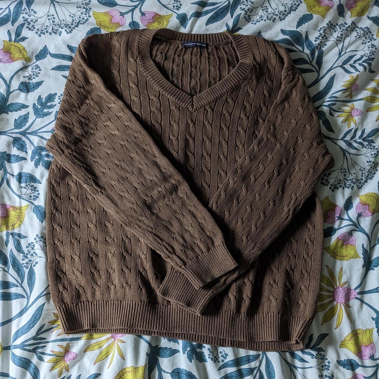 Brandy Melville Women's Brown Jumper Depop