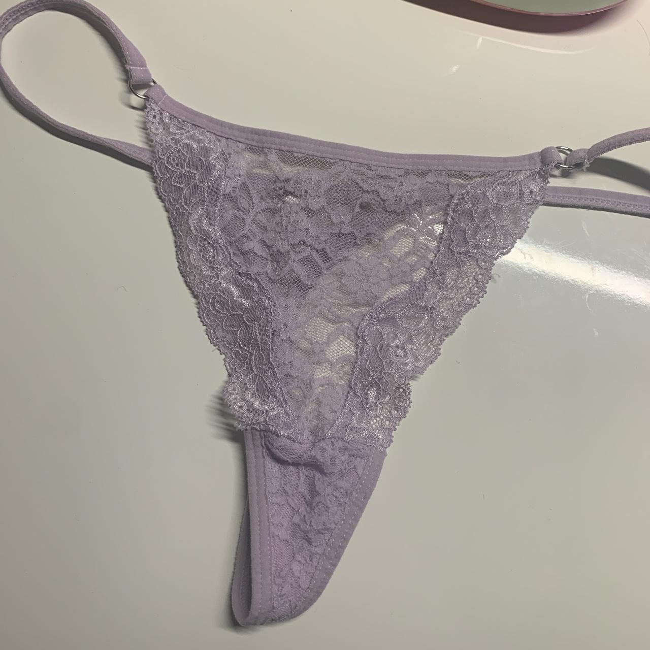 Lilac lace sexy thong :) - Depop