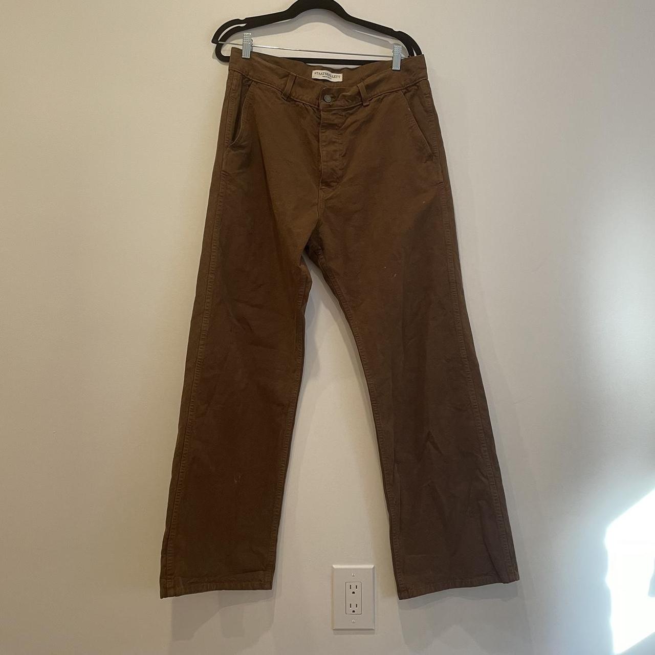 Staatsballett Brown Canvas Pants Size 34 High rise,... - Depop