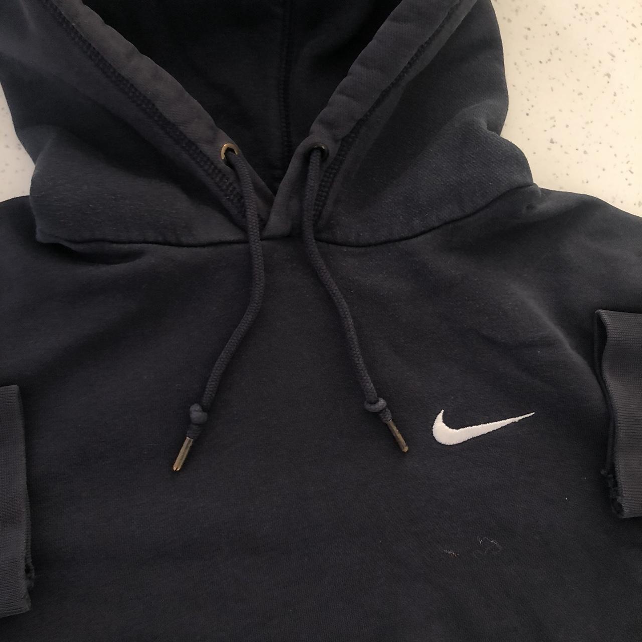 Nike Men's Navy and White Hoodie | Depop