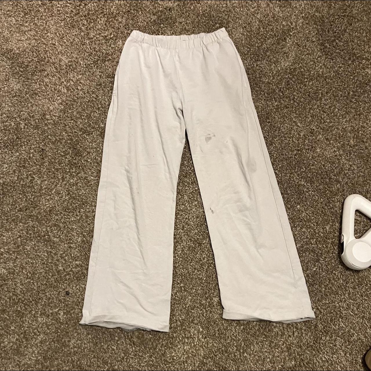 Ivory Brandy Melville Anastasia Sweatpants Original... Depop