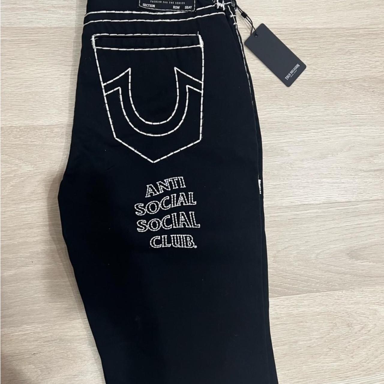 Anti Social Social Club and True Religion jeans Ft a | Depop