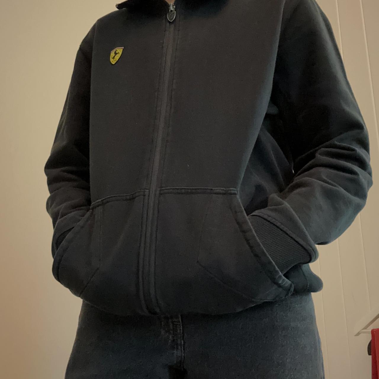 black Ferrari World Abu Dhabi full zip up yellow