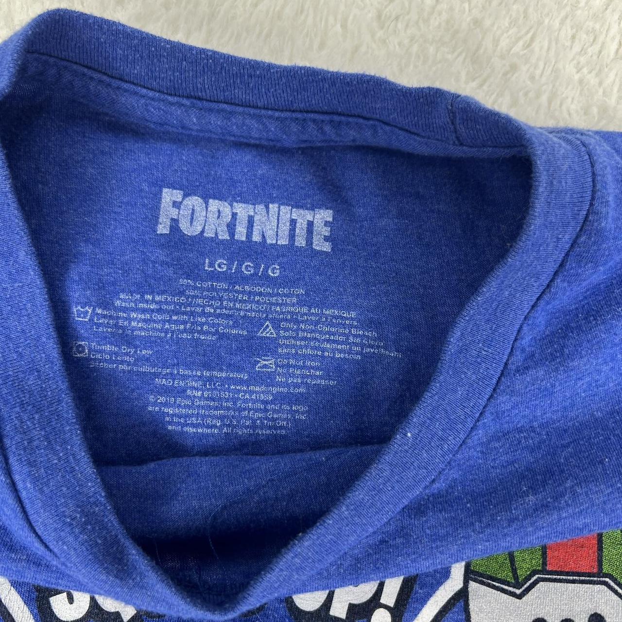 AUTHENTIC FORTNITE TEE BLUE SQUAD UP RARE Fits like... - Depop