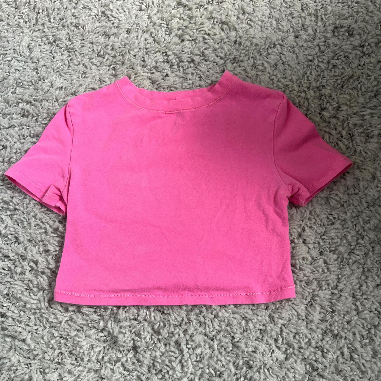 Newest HOT PINK SKIMS SUPER CROP TOP