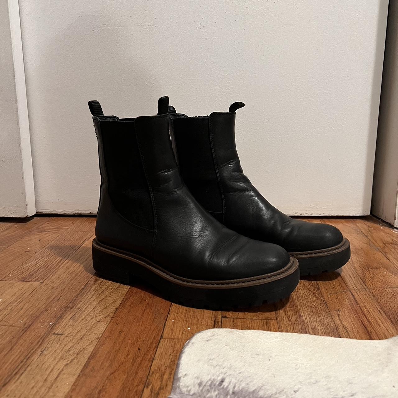 Sam Edelman Women's Black and Brown Boots | Depop