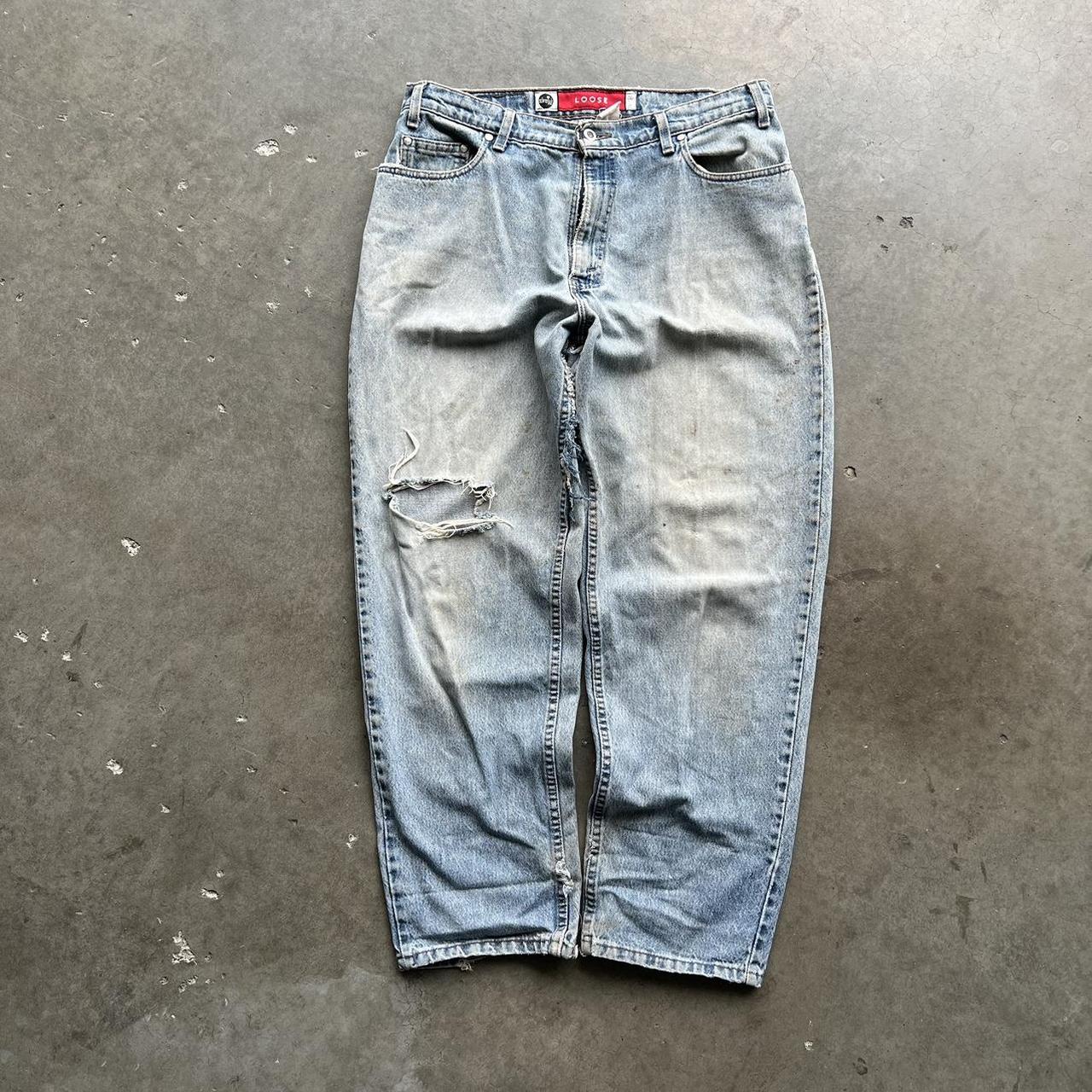 vintage levi's silvertab loose fit jeans -... - Depop