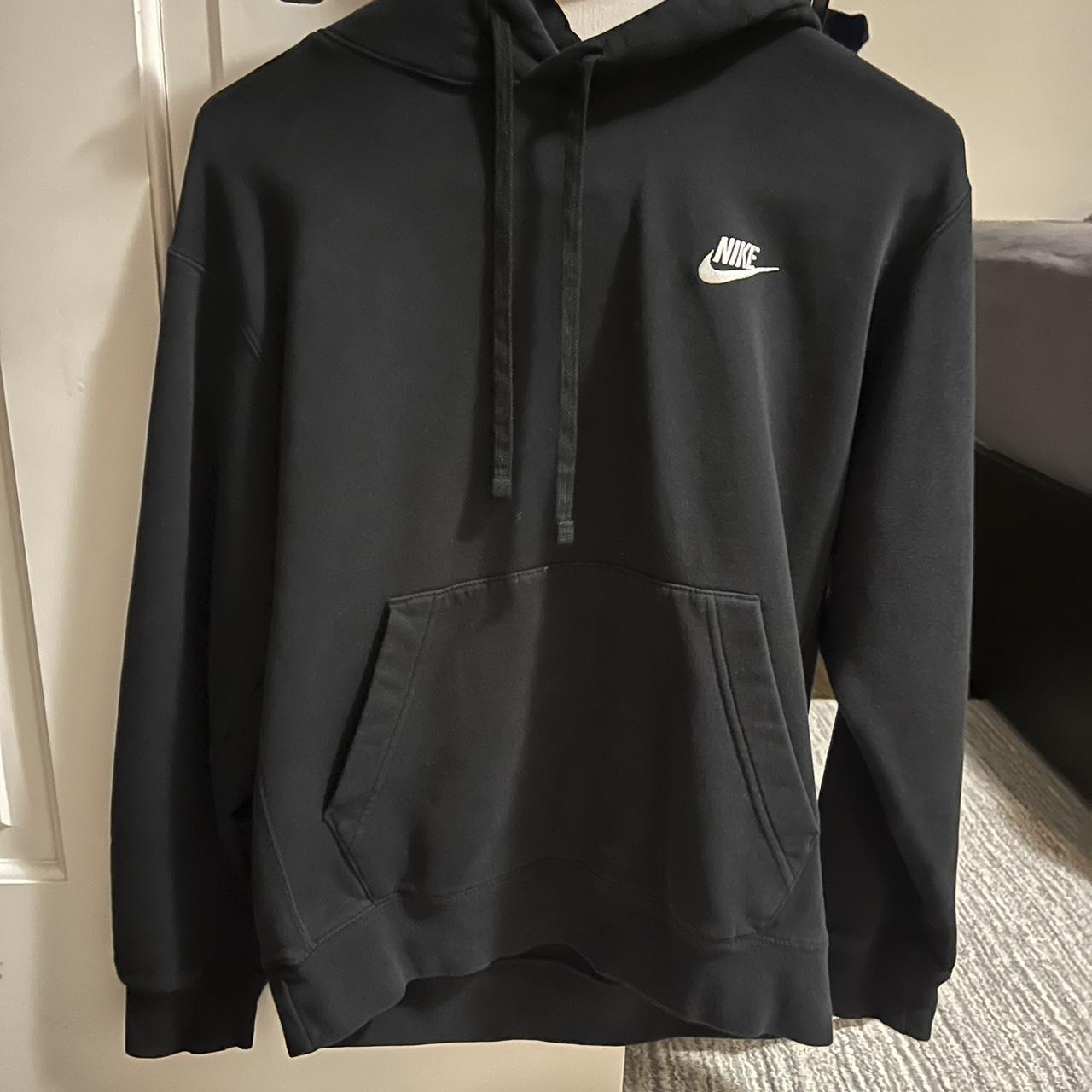 Black Nike hoodies men’s small great... - Depop